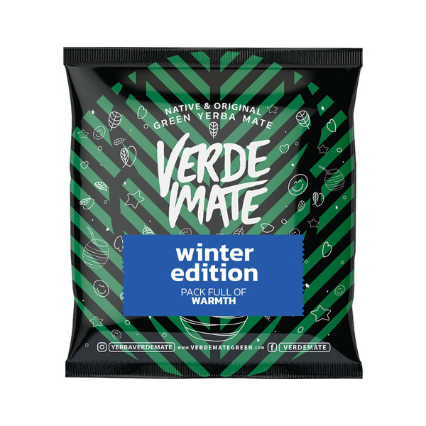 Christmas Yerba Mate Gift Set for Two: Samples 10x50g + 2x Gourd Guarani and 2x Bombilla