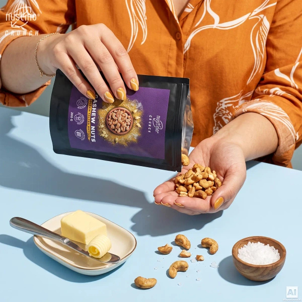Nustino Crunch – Roasted Cashews – Golden Salted Butter 200g