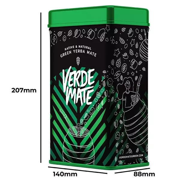 Yerbera – Tin can + Verde Mate Green Hangover 0.5kg