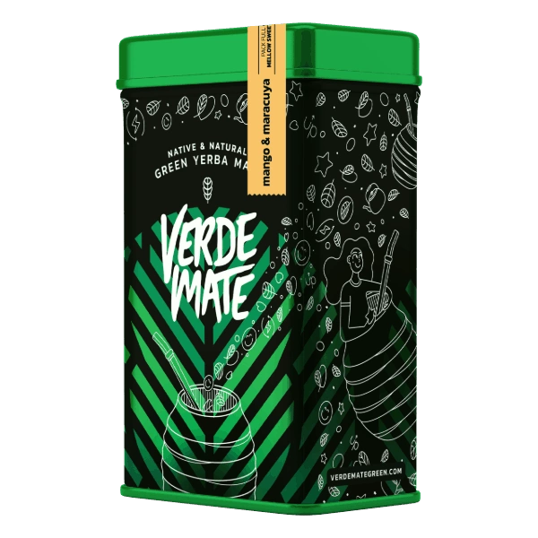 Yerbera – Tin can + Verde Mate Green Mango & Maracuya 0.5kg