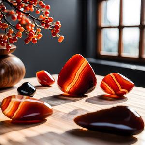 Set of natural stones, crystals and incense - esotericism, yoga, meditation