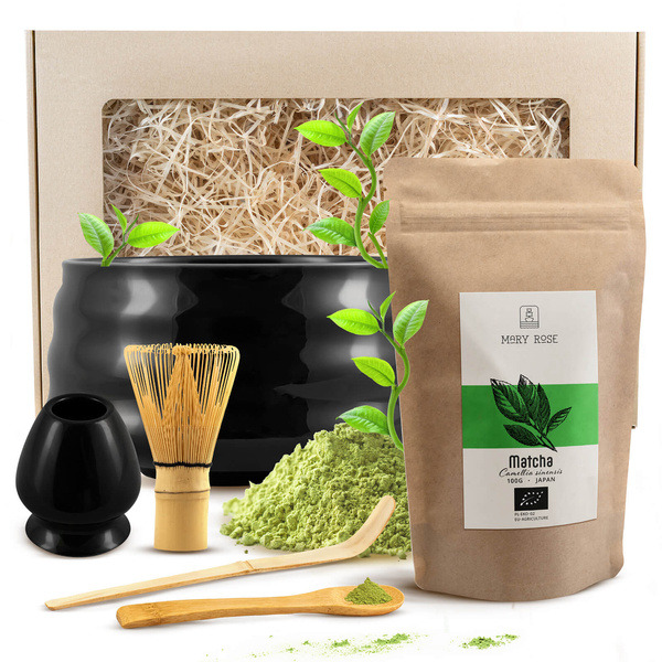 Matcha tea brewing gift set