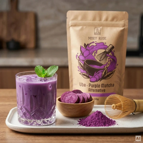 Colourful Matcha Set: Purple Matcha + Blue Matcha
