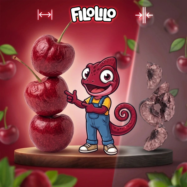 FiloLilo – Freeze-dried whole pitted cherries 100g