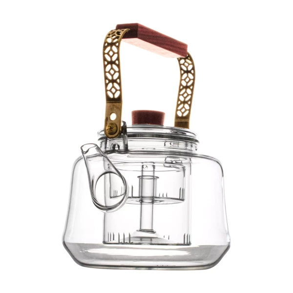 Glass teapot with brewer Ornamento 1000ml