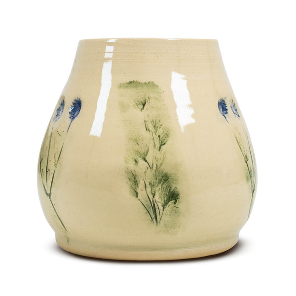 Ceramic Mate Cup Flora Blue 300ml – Crater series