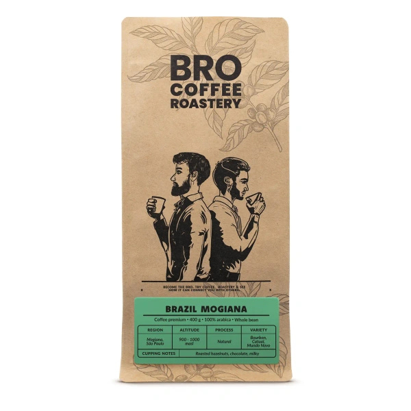 Bro Coffee Roastery – Whole Bean Coffee Brazil Mogiana Premium 400g
