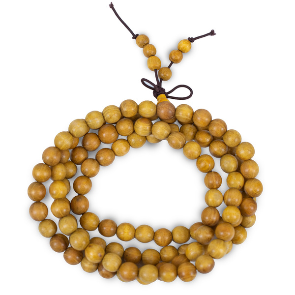 Mala bracelet with sandalwood (108 beads)