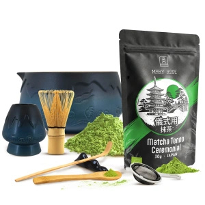 Ceremonial Matcha Tea Brewing Set: Japanese Organic Matcha 30g + Accessories