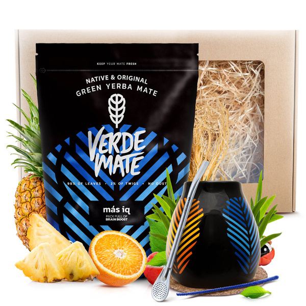 Yerba Mate Gift Set Verde Mate 400g 0,4kg Calabash + Bombilla