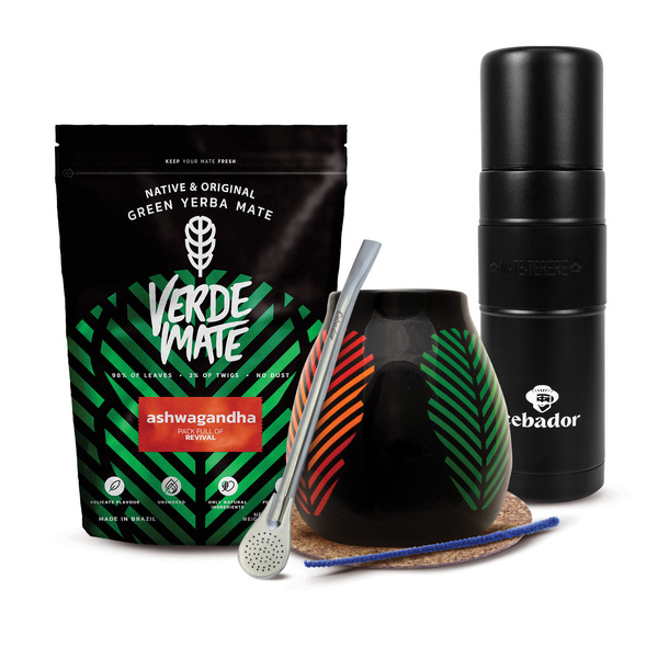 Yerba Mate Set Verde Mate 400g 0.4kg Yerbomos XL + Calabash + Bombilla