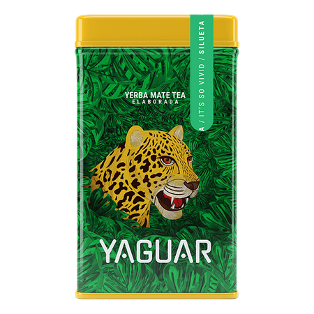 Yerbera – Tin can + Yaguar Silueta 0.5 kg