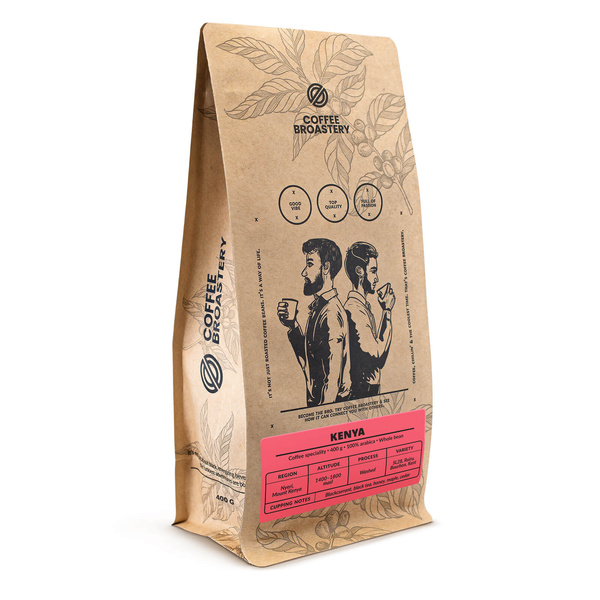 Bro Coffee Roastery - Whole Bean Coffee Kenya Nyeri Speciality 400g