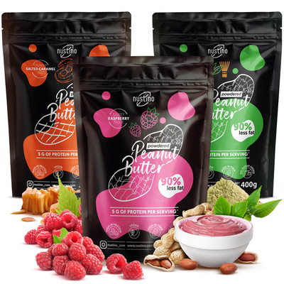 Set of 3x Nustino Peanut Butter Powder