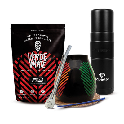 Yerba Mate Set Verde Mate 400g 0.4kg Yerbomos XL + Calabash + Bombilla