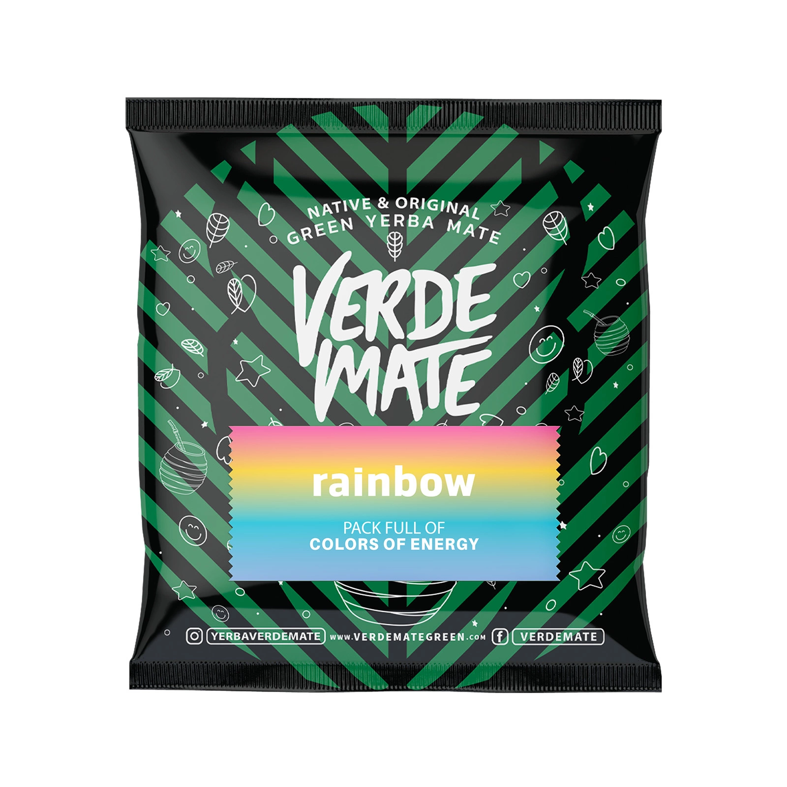 Verde Mate Green Rainbow - Close-up