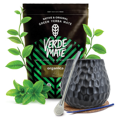 Yerba Mate Set Verde Mate 500g 0.5kg Calabash + Bombilla
