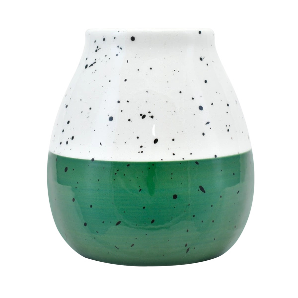 Yerba mate set Guarani ceramic calabash bombilla