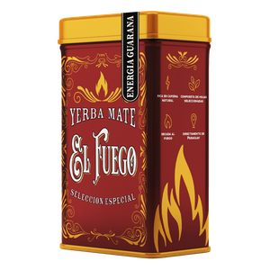 Yerbera – Tin can + El Fuego Energia Guarana 0.5kg