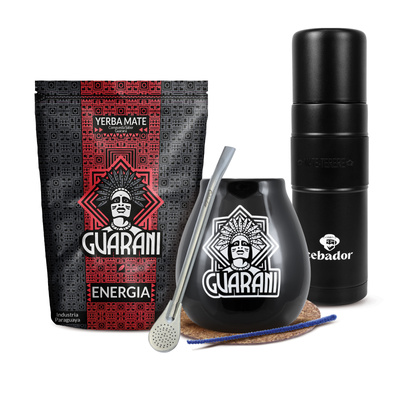 Yerba Mate Set Guarani 500g 0.5kg Yerbomos XL + Calabash + Bombilla