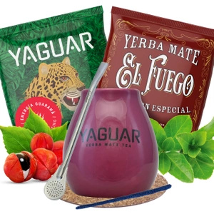 Yerba mate set Calabash Bombilla + 2x50g