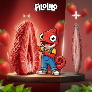 FiloLilo – Freeze-dried strawberry slices 100g