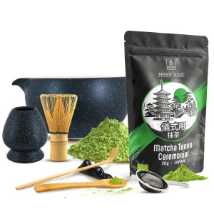Ceremonial Matcha Tea Brewing Set: Japanese Organic Matcha 30g + Accessories