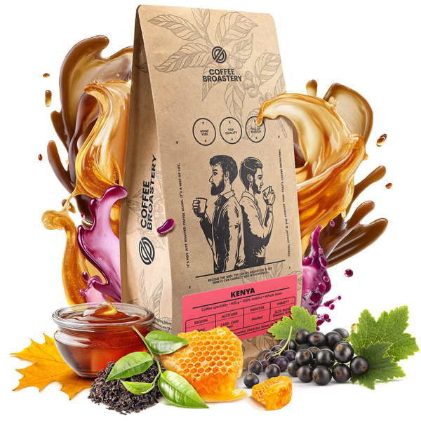 Bro Coffee Roastery - Whole Bean Coffee Kenya Nyeri Speciality 400g