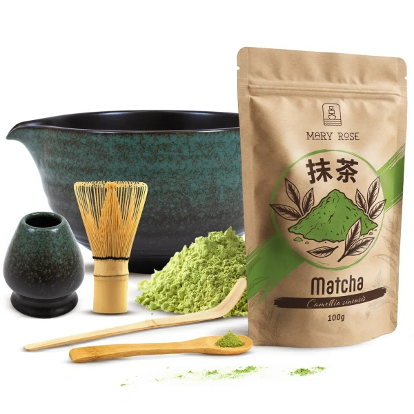 Matcha Tea Brewing Set: Matcha 100g + Accessories