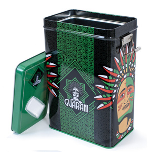 Yerbera – Tin can + Guarani Elaborada con Palo Tradicional 0.5kg