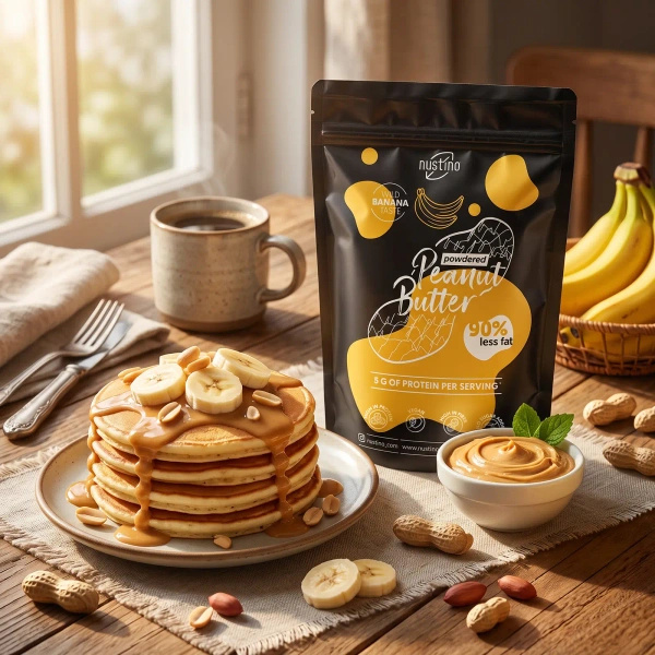 Powdered Peanut Butter Set Nustino: Classic + Banana 2x400g