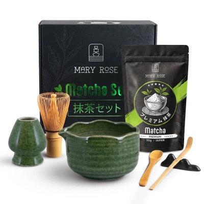 Gift Set: Japanese Premium Matcha + matchawan + Bamboo Accessories