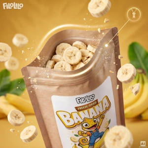 FiloLilo – Freeze-dried banana slices 100g