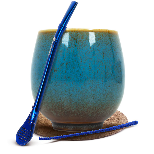 Yerba Mate Accessories Set: Calabash + Bombilla