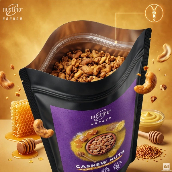 Nustino Crunch – Roasted Cashews – Honey Mustard Crunch 100g