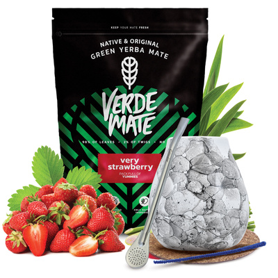 Yerba Mate Set Verde Mate 500g 0.5kg Calabash + Bombilla
