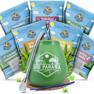 Yerba Mate Rio Parana 7x50g sample set + accessories