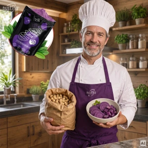 Nustino – Powdered Peanut Butter – Ube (no sugar added) 400g