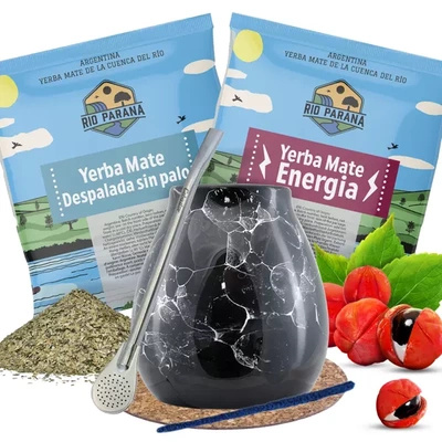 Yerba Mate Accessories Set Calabash + Bombilla