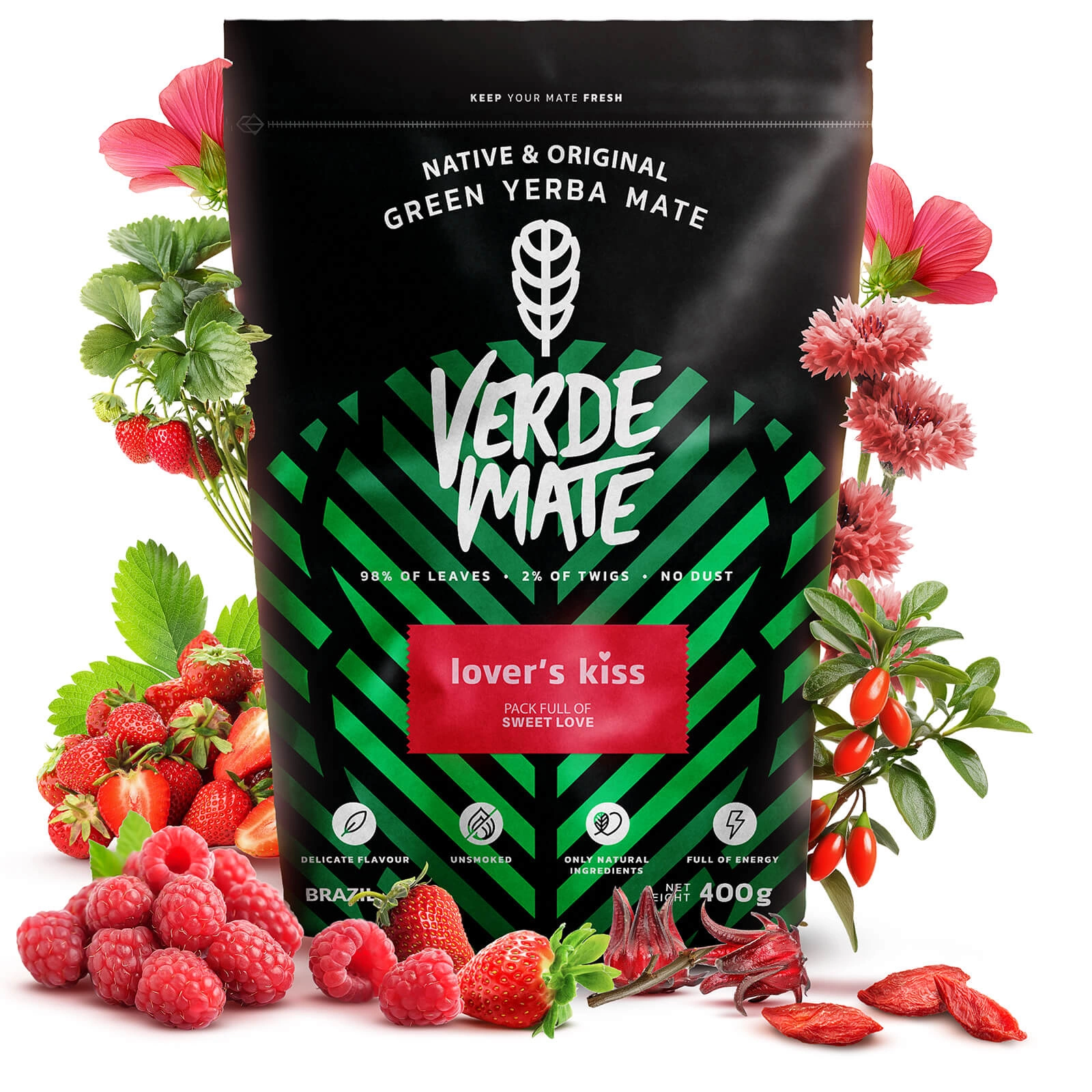 Verde Mate Green Lover's Kiss - Close-up