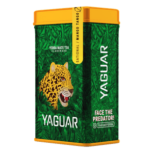Yerbera – Dispensing tin can + Yaguar Mango Tango 0.5 kg
