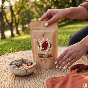 Nustino Bites – Dried Dates – Vanilla Ice Cream Flavour 100g