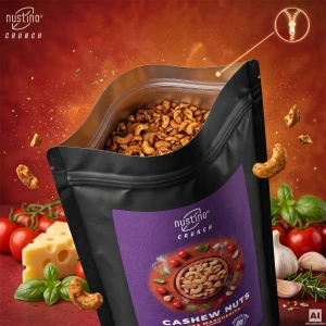 Nustino Crunch – Roasted Cashews – Pizza Margherita Flavour 200g