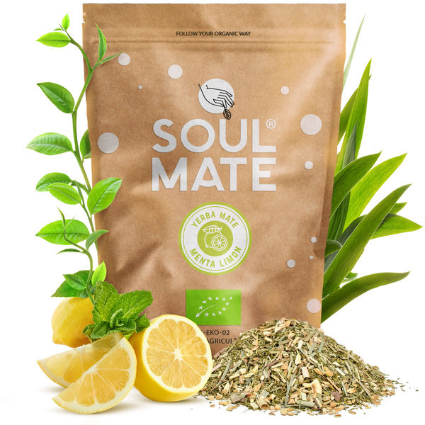 Yerba Mate Set Soul Mate Organica 2x500g 1kg Calabash + Bombilla