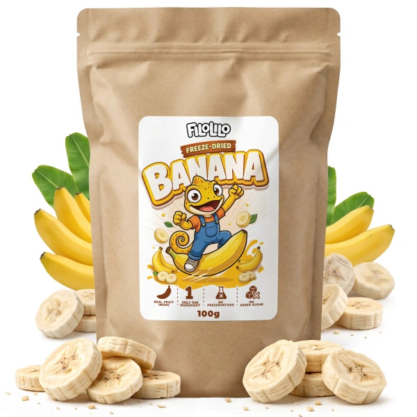 FiloLilo – Freeze-dried banana slices 100g
