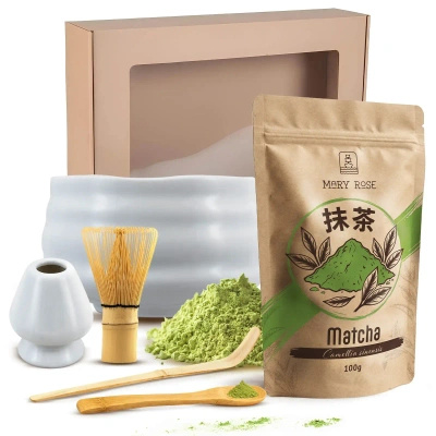 Matcha tea brewing gift set
