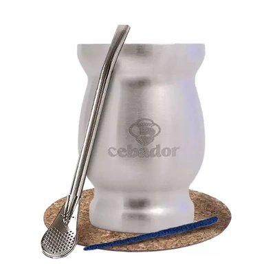 Yerba Mate Accessories Set: thermal mate gourd TermoMate + bombilla