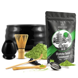 Ceremonial Matcha Tea Brewing Set: Japanese Organic Matcha 30g + Accessories