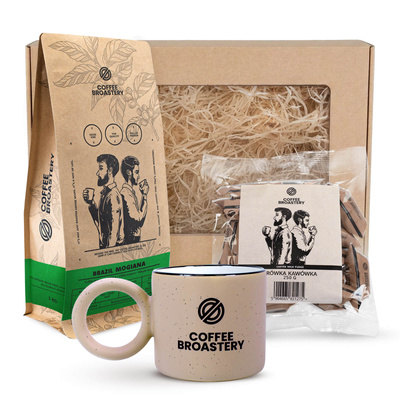 Coffee Broastery Gift Set: Brazil Mogiana Coffee + Milk Fudge + Mug