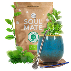 Yerba Mate Set Soul Mate 500g 0.5kg Calabash + Bombilla